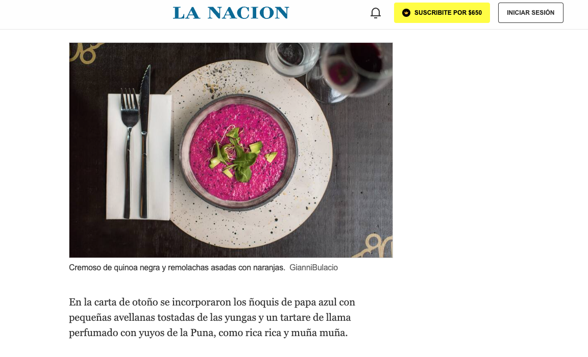 Revista LUGARES - Restaurant Finca